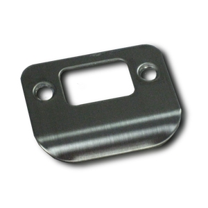 Chrome Deadbolt Latch Plate