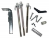 Bottomless Track Bracket Hardware Set